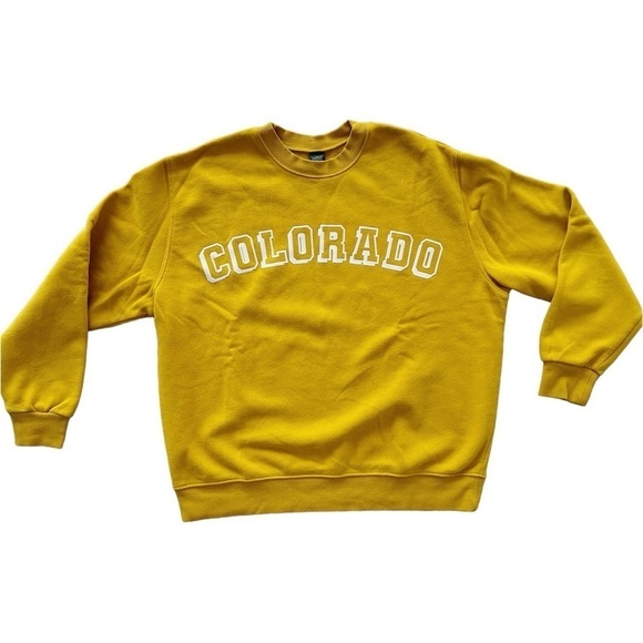 Wild Fable Colorado Oversized Sweatshirt Mustard sz.XS - Picture 1 of 7